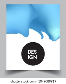 Covers background with liquid color, arrangement of abstract lines and style graphic geometric elements. Applicable for placards, brochures, posters, covers and banners. Vector illustrations.