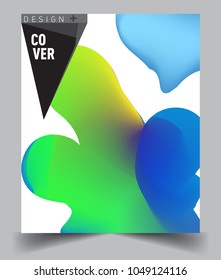 Covers background with liquid color, arrangement of abstract lines and style graphic geometric elements. Applicable for placards, brochures, posters, covers and banners. Vector illustrations.