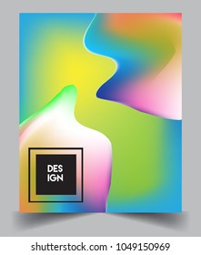 Covers background with liquid color, arrangement of abstract lines and style graphic geometric elements. Applicable for placards, brochures, posters, covers and banners. Vector illustrations.