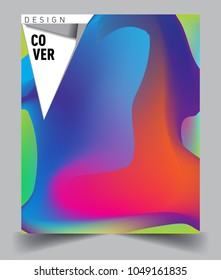Covers background with liquid color, arrangement of abstract lines and style graphic geometric elements. Applicable for placards, brochures, posters, covers and banners. Vector illustrations.