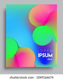 Covers background with liquid color, arrangement of abstract lines and style graphic geometric elements. Applicable for placards, brochures, posters, covers and banners. Vector illustrations.