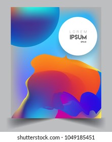 Covers background with liquid color, arrangement of abstract lines and style graphic geometric elements. Applicable for placards, brochures, posters, covers and banners. Vector illustrations.
