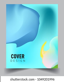 Covers background with liquid color, arrangement of abstract lines and style graphic geometric elements. Applicable for placards, brochures, posters, covers and banners. Vector illustrations.