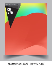 Covers background with liquid color, arrangement of abstract lines and style graphic geometric elements. Applicable for placards, brochures, posters, covers and banners. Vector illustrations.