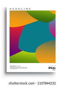 Covers background template with Abstract colorful design and modern abstract pattern. Vector templates for modern design, cover, template, decorated, brochure.