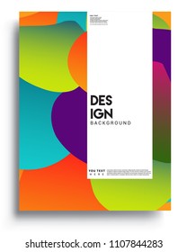 Covers background template with Abstract colorful design and modern abstract pattern. Vector templates for modern design, cover, template, decorated, brochure.