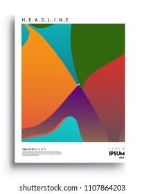 Covers background template with Abstract colorful design and modern abstract pattern. Vector templates for modern design, cover, template, decorated, brochure.