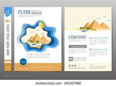 Covers book design template vector, Travel and tourism concept, Can be adapt to annual report, brochure, flyer, leaflet, fact sheet, sale kit, catalog, magazine, booklet, portfolio, poster.