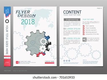 Covers book design template vector, Gears info graphic concepts, Can be adapt to annual report, brochure, flyer, leaflet, fact sheet, sale kit, catalog, magazine, booklet, portfolio, poster.