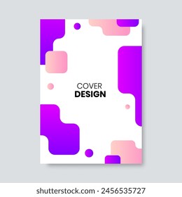 Covers with colorful geometric abstract shapes. Minimal covers design. Vector illustration