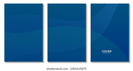 Cover-Design mit abstraktem dunkelblauem Hintergrund