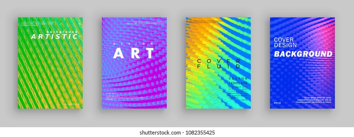 Covers design. Colorful halftone gradients. Background art patterns. Vector template brochures, flyers, presentations, leaflet, magazine a4 size