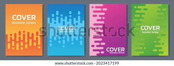 Covers design colorful halftone gradients\
background abstract rounded lines for business brochure banner and\
poster template.