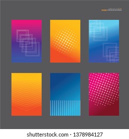 Covers design. Colorful halftone gradients.Eps10 vector.Vector illustration.