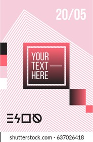 Covers design. Cool halftone gradients. Geometric template. Minimal style