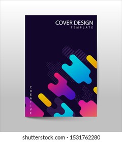 covers design with geometric rounded lines pattern futuristic theme. Cool colorful backgrounds. You can use for Banners, Placards, Posters, Flyers. Vector illustration