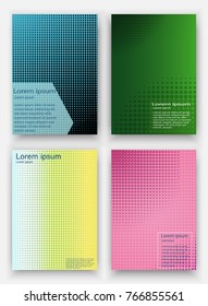 Covers design halftone gradients vector.