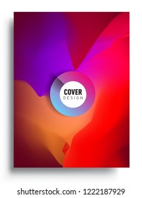Covers Design with liquid color, liquid colorful shapes. elegant design template for cover and abstract background
