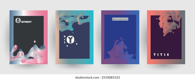 Diseño de cubiertas. Las Formas se multiplican sobre fondos blancos. Eps10