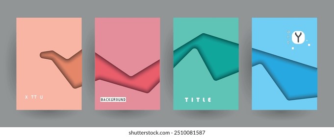 Covers design. Shapes multiply on white backgrounds. Eps10