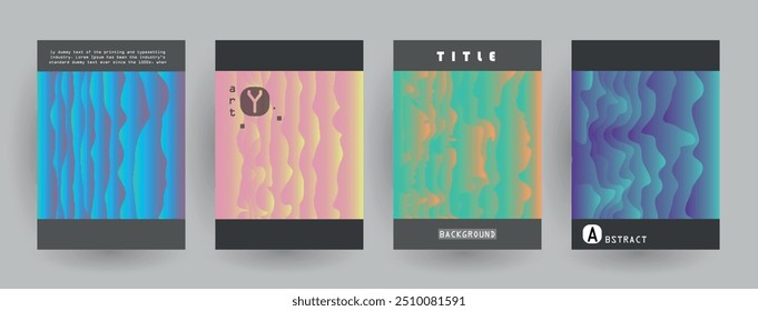 Covers design. Shapes multiply on white backgrounds. Eps10