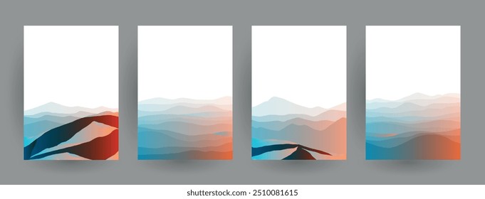 Diseño de cubiertas. Las Formas se multiplican sobre fondos blancos. Eps10