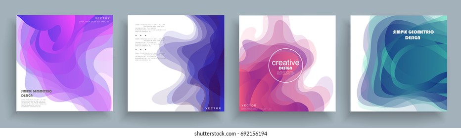 Covers design. Shapes multiply on white backgrounds. Eps10 