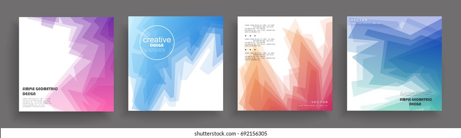Covers design. Shapes multiply on white backgrounds. Eps10 