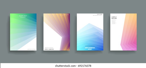 Covers design. Shapes multiply on white backgrounds. Eps10 