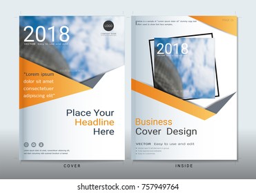 Covers design with space for photo background, Use for leaflet, annual report, brochure, flyer, fact sheet, sale kit, catalog, magazine, booklet, portfolio, poster, Vector template in A4 size.