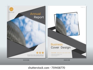 Covers design with space for photo background, Can be adapt to annual report, brochure, flyer, leaflet, fact sheet, sale kit, catalog, magazine, booklet, portfolio, poster, Vector template in A4 size.