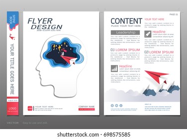 Covers design template, Business leadership and success concept, Can be adapt to annual report, brochure, flyer, leaflet, fact sheet, sale kit, catalog, magazine, booklet, portfolio, poster.