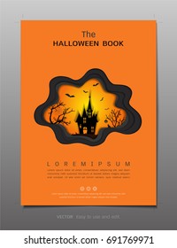 Covers design template, Inspiration for halloween night concept, For your design all media, Easy to use and edit by add your own logo, images, and text, whatever you want.