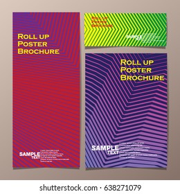 Covers with geometric line shapes. Applicable for Banners, Placards, Posters, Flyers and Banner Designs. Eps10 vector template.