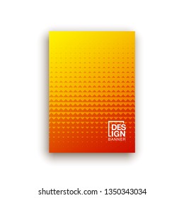 Covers with geometric pattern. Shapes with gradients composition.