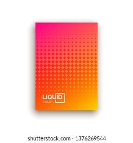 Covers with geometric pattern. Shapes with gradients composition.