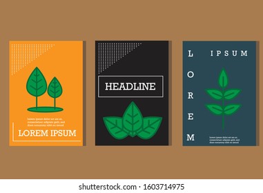 Covers leaf. Cool colorful backgrounds. Applicable for Banners, Placards, Posters, eps 10