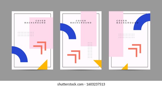 Covers memphis style with minimal design. Cool geometric backgrounds for your design. Applicable for Banners, Placards, Posters, Flyers etc. Eps10 vector