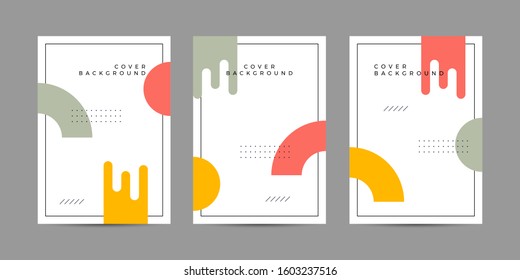 Covers memphis style with minimal design. Cool geometric backgrounds for your design. Applicable for Banners, Placards, Posters, Flyers etc. Eps10 vector