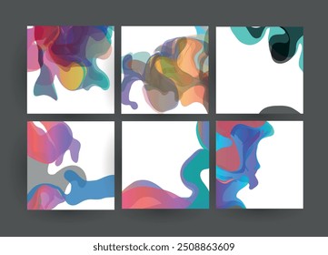 Cubiertas con diseño minimalista. Fondos abstractos. Marco de Vector para texto Gráficos de arte moderno 