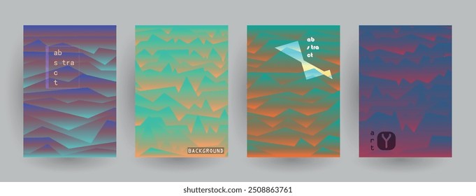 Cubiertas con diseño minimalista. Fondos abstractos. Marco de Vector para texto Gráficos de arte moderno 