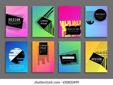 Tapas con un diseño mínimo. Antecedentes abstractos. Marco vectorial para texto Gráficos de arte moderno para hipsters 