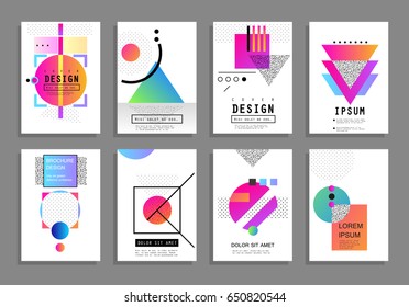 Tapas con un diseño mínimo. Antecedentes abstractos. Marco vectorial para texto Gráficos de arte moderno para hipsters 