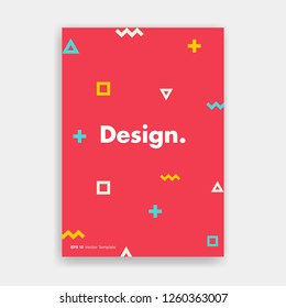 Covers with minimal design. Cool geometric backgrounds for your design. Applicable for Banners, Placards, Posters, Flyers etc. Eps10 vector template. - Vector