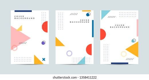 Covers with minimal design. Cool geometric backgrounds for your design. Applicable for Banners, Placards, Posters, Flyers etc. Eps10 vector