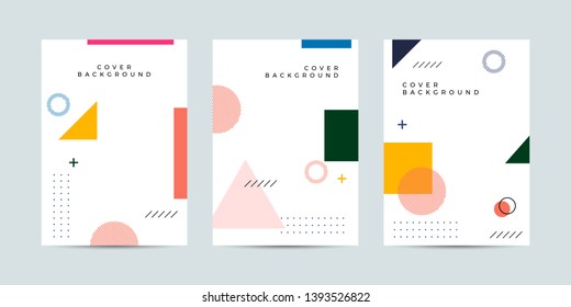 Covers with minimal design. Cool geometric backgrounds for your design. Applicable for Banners, Placards, Posters, Flyers etc. Eps10 vector