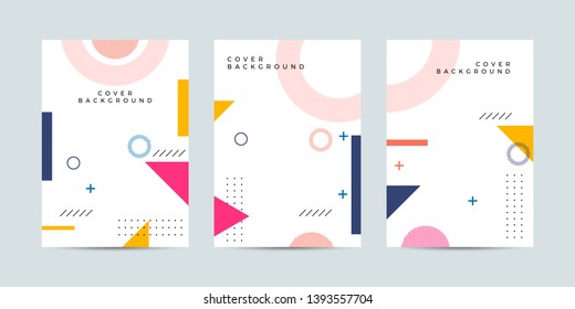 Covers with minimal design. Cool geometric backgrounds for your design. Applicable for Banners, Placards, Posters, Flyers etc. Eps10 vector