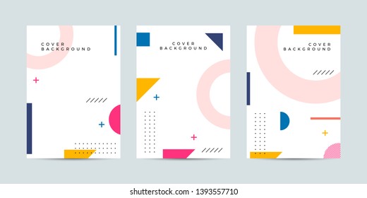 Covers with minimal design. Cool geometric backgrounds for your design. Applicable for Banners, Placards, Posters, Flyers etc. Eps10 vector