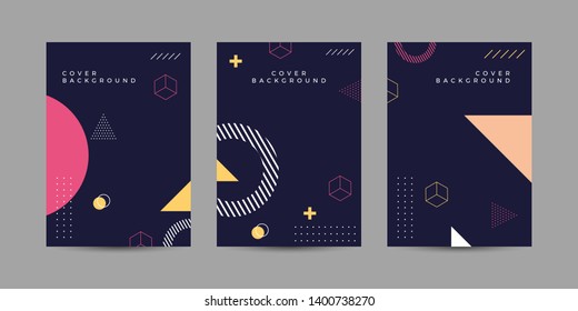 Covers with minimal design. Cool geometric backgrounds for your design. Applicable for Banners, Placards, Brochure, Posters, Flyers etc. Eps10 vector