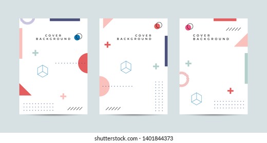 Covers with minimal design. Cool geometric backgrounds for your design. Applicable for Banners, Placards, Posters, Book, Flyers etc. Eps10 vector